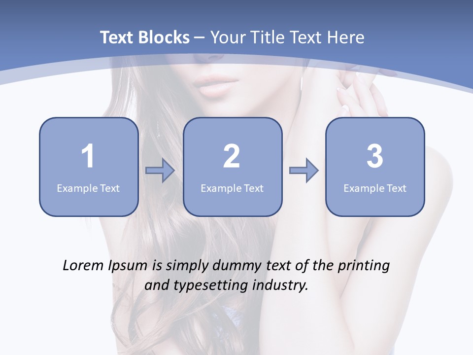 Look Eyes Hair PowerPoint Template