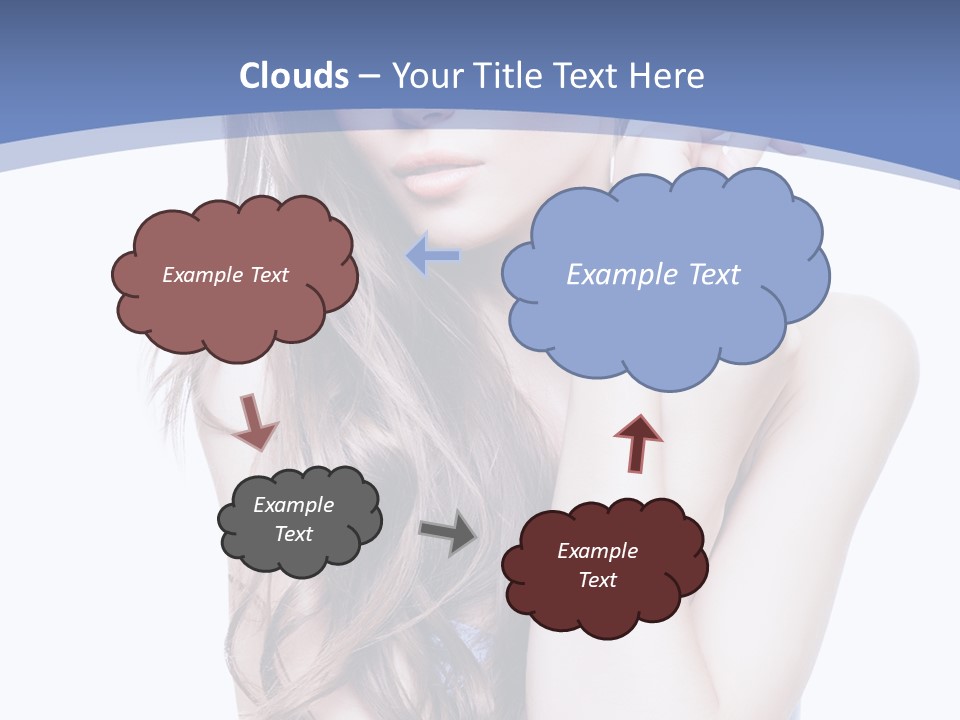 Look Eyes Hair PowerPoint Template