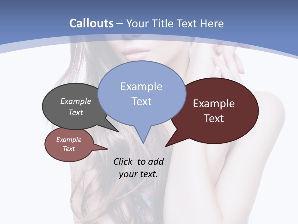 Look Eyes Hair PowerPoint Template