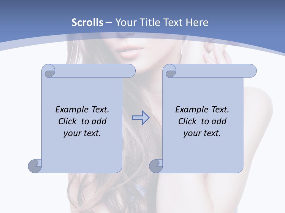 Look Eyes Hair PowerPoint Template