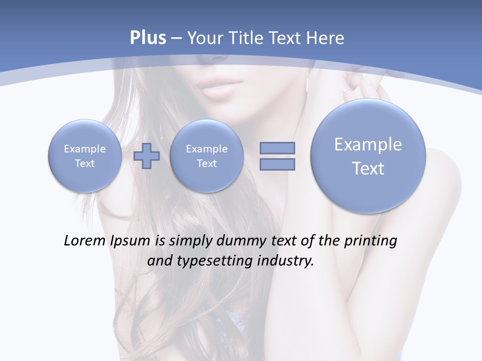 Look Eyes Hair PowerPoint Template