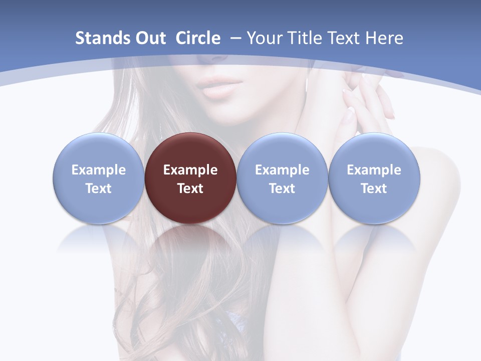 Look Eyes Hair PowerPoint Template