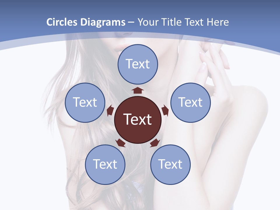 Look Eyes Hair PowerPoint Template