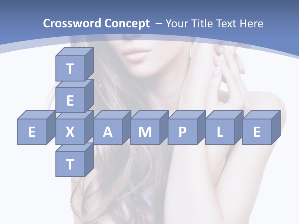 Look Eyes Hair PowerPoint Template