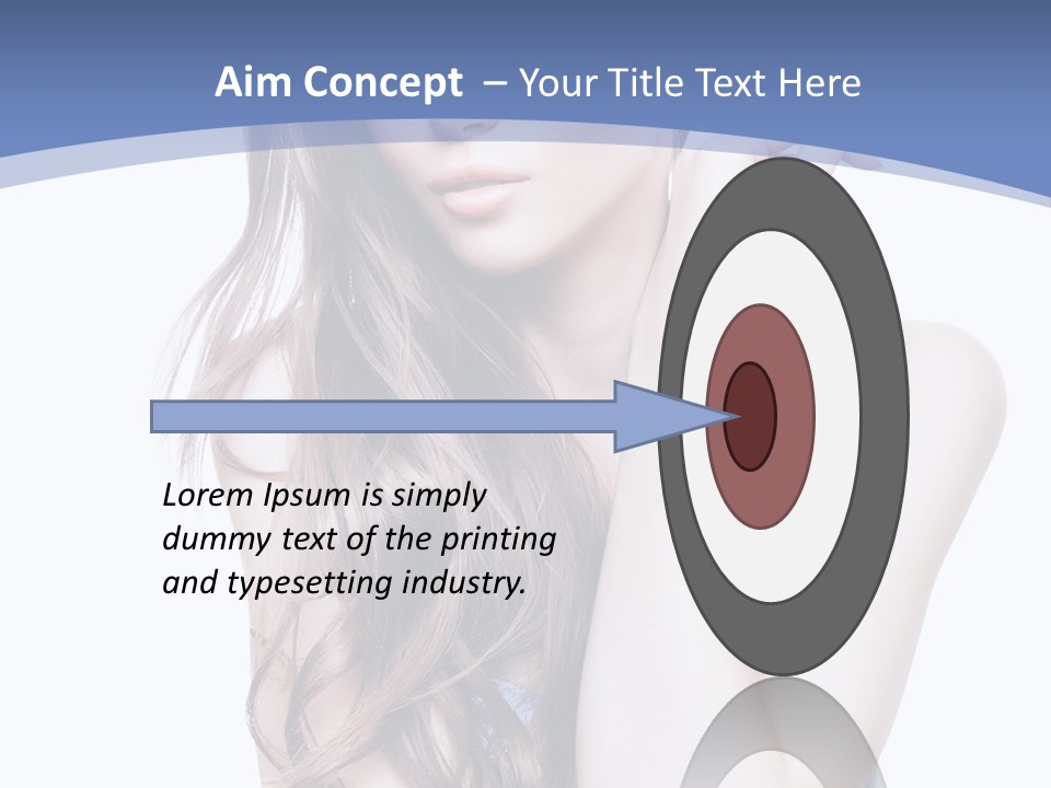 Look Eyes Hair PowerPoint Template