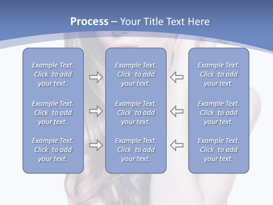 Look Eyes Hair PowerPoint Template