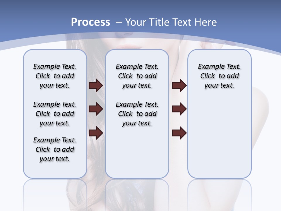 Look Eyes Hair PowerPoint Template
