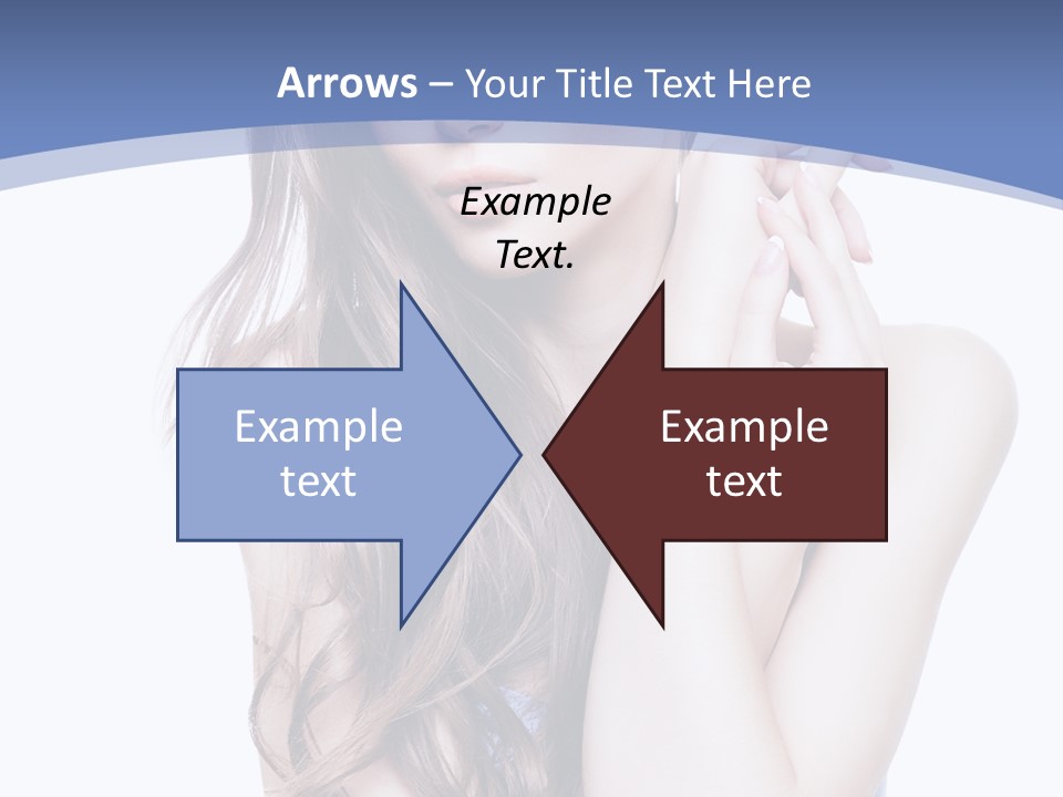 Look Eyes Hair PowerPoint Template