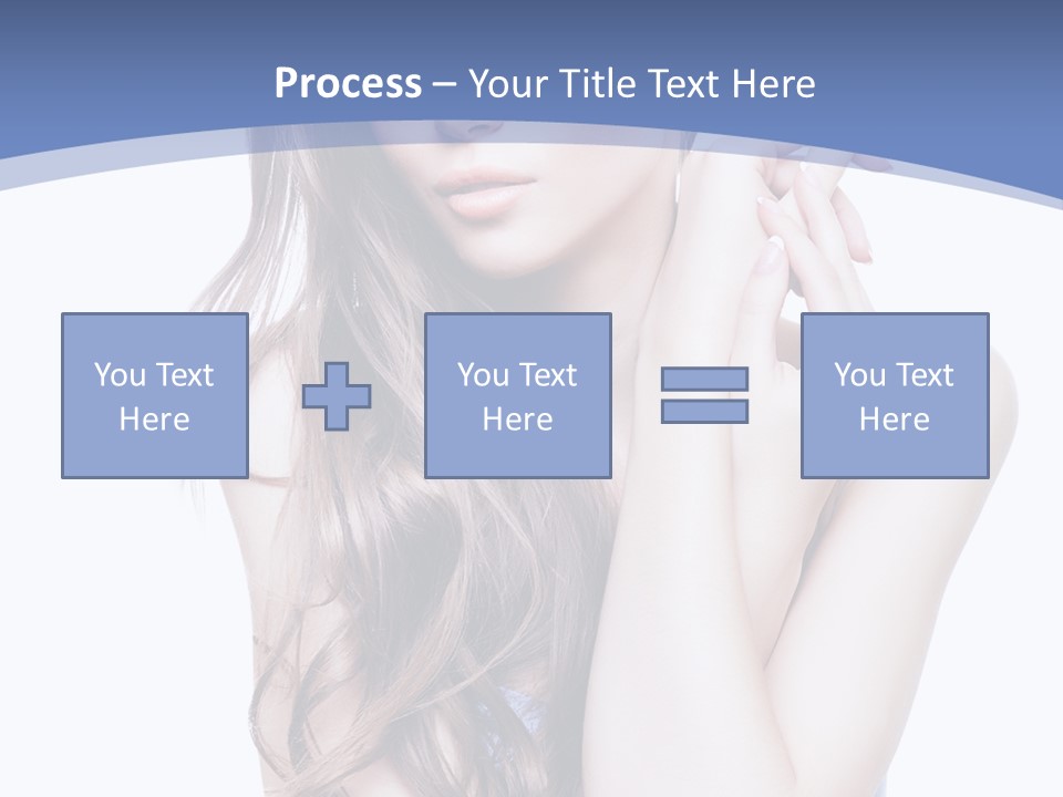 Look Eyes Hair PowerPoint Template