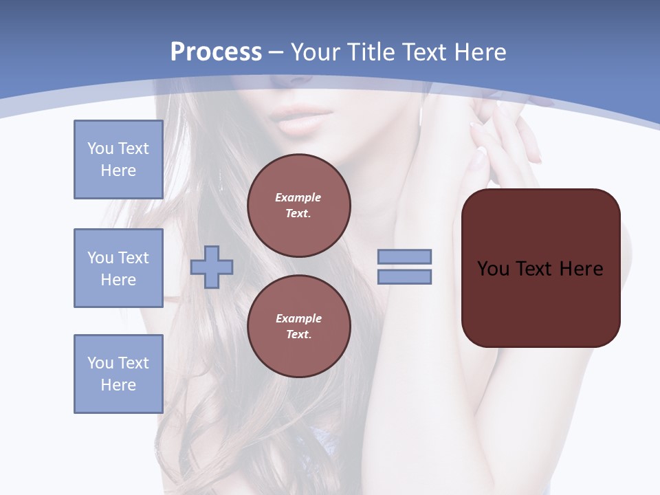 Look Eyes Hair PowerPoint Template
