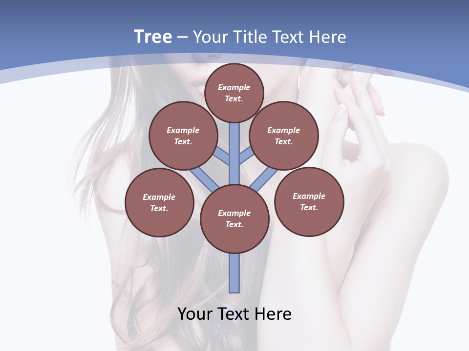 Look Eyes Hair PowerPoint Template