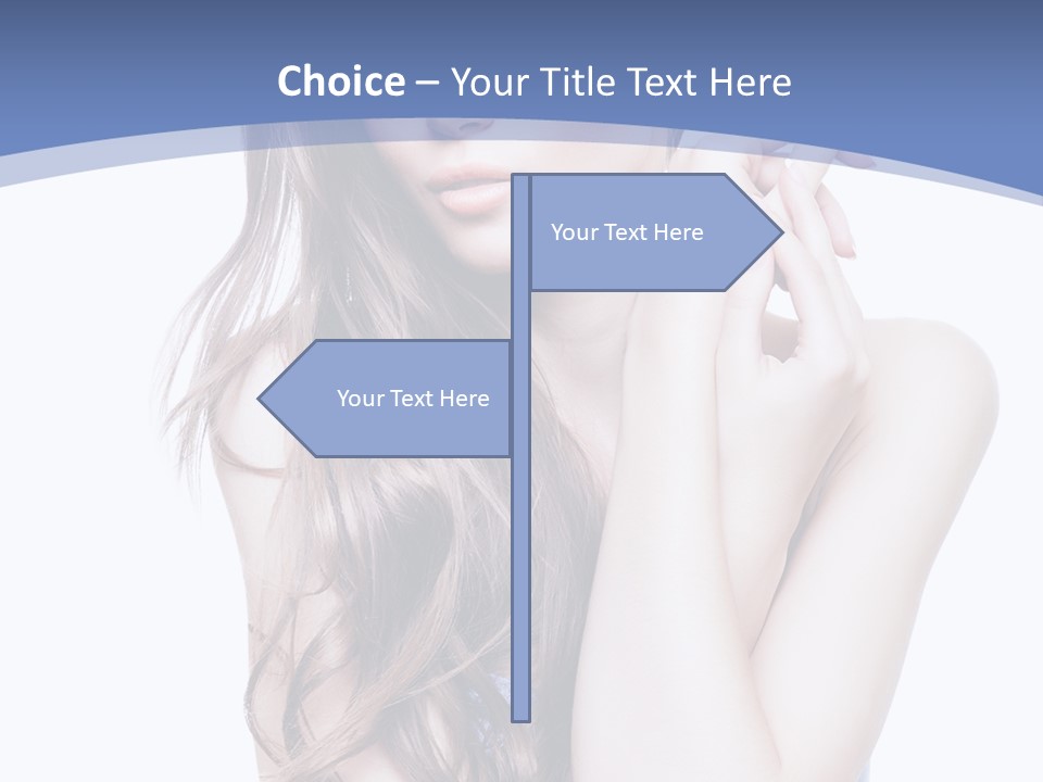 Look Eyes Hair PowerPoint Template