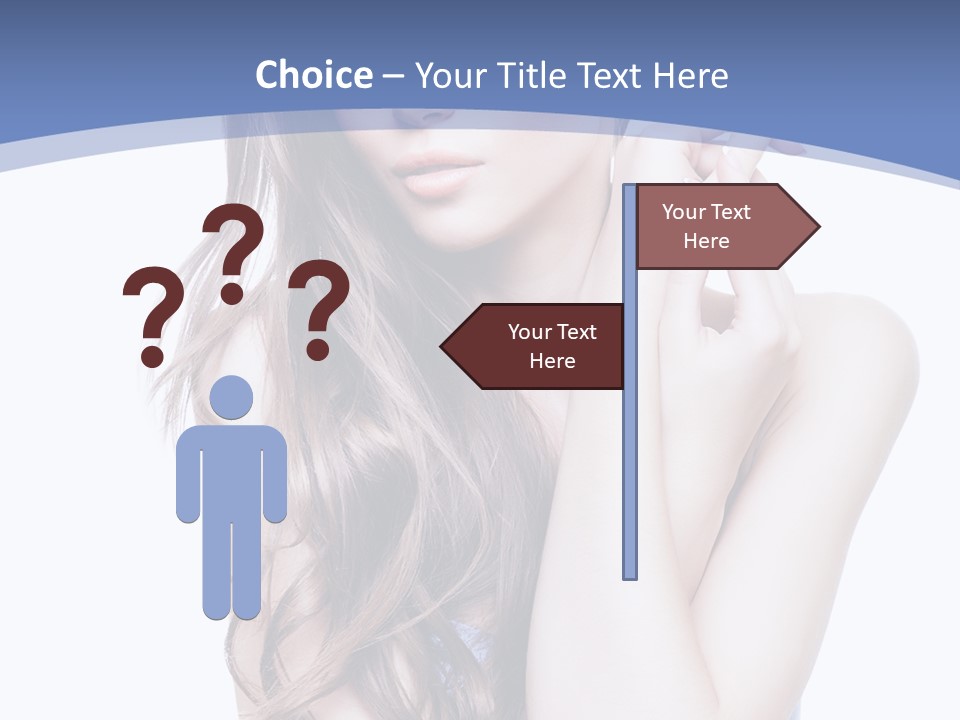 Look Eyes Hair PowerPoint Template