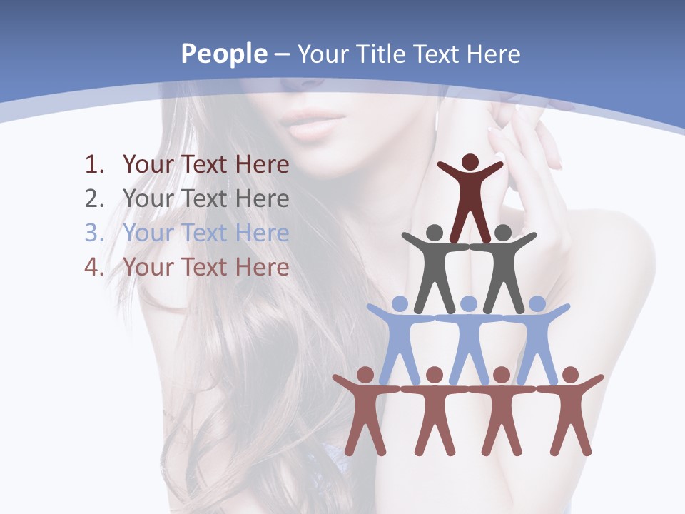 Look Eyes Hair PowerPoint Template