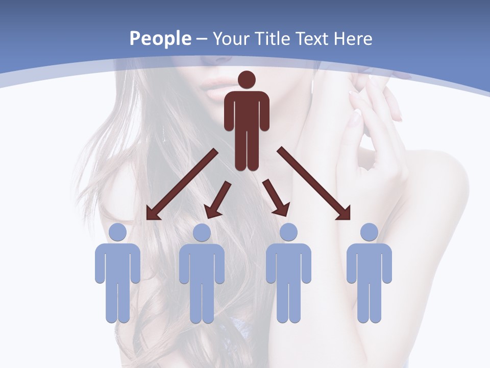 Look Eyes Hair PowerPoint Template