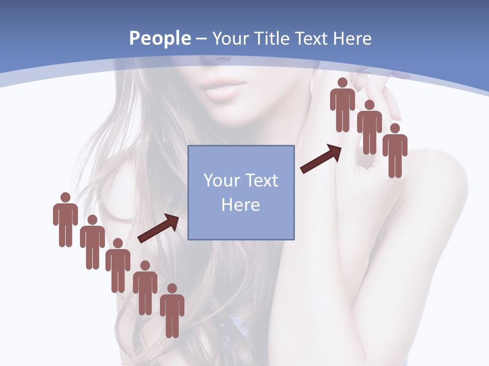 Look Eyes Hair PowerPoint Template