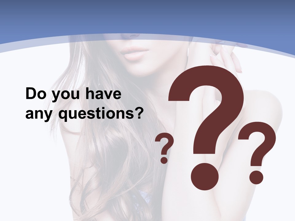 Look Eyes Hair PowerPoint Template