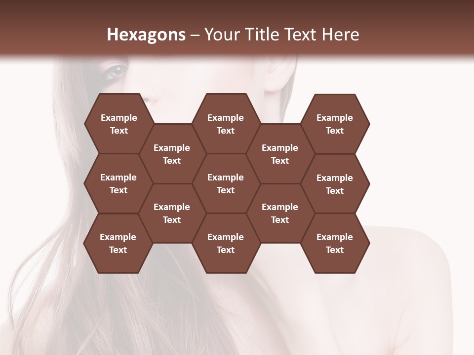 Makeup Caucasian Person PowerPoint Template