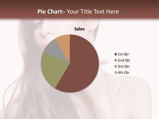 Makeup Caucasian Person PowerPoint Template