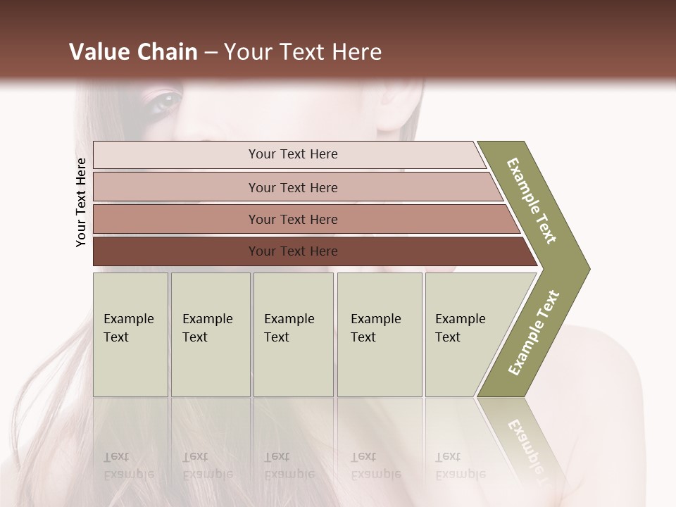 Makeup Caucasian Person PowerPoint Template