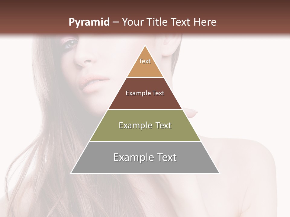 Makeup Caucasian Person PowerPoint Template