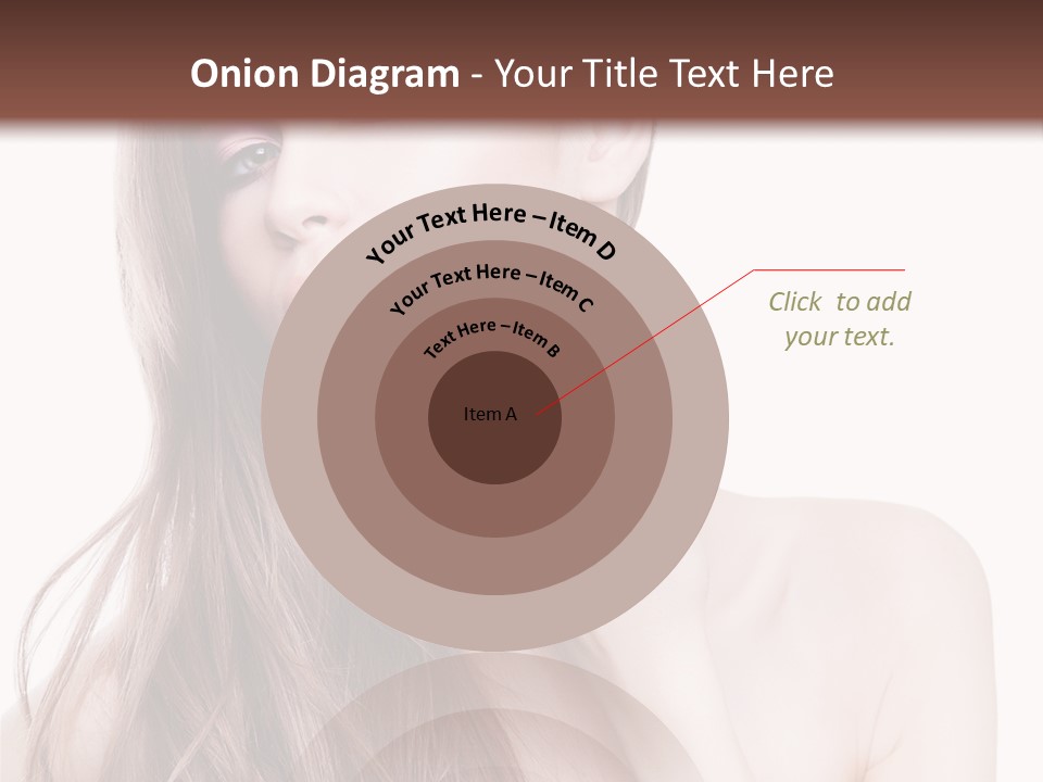 Makeup Caucasian Person PowerPoint Template