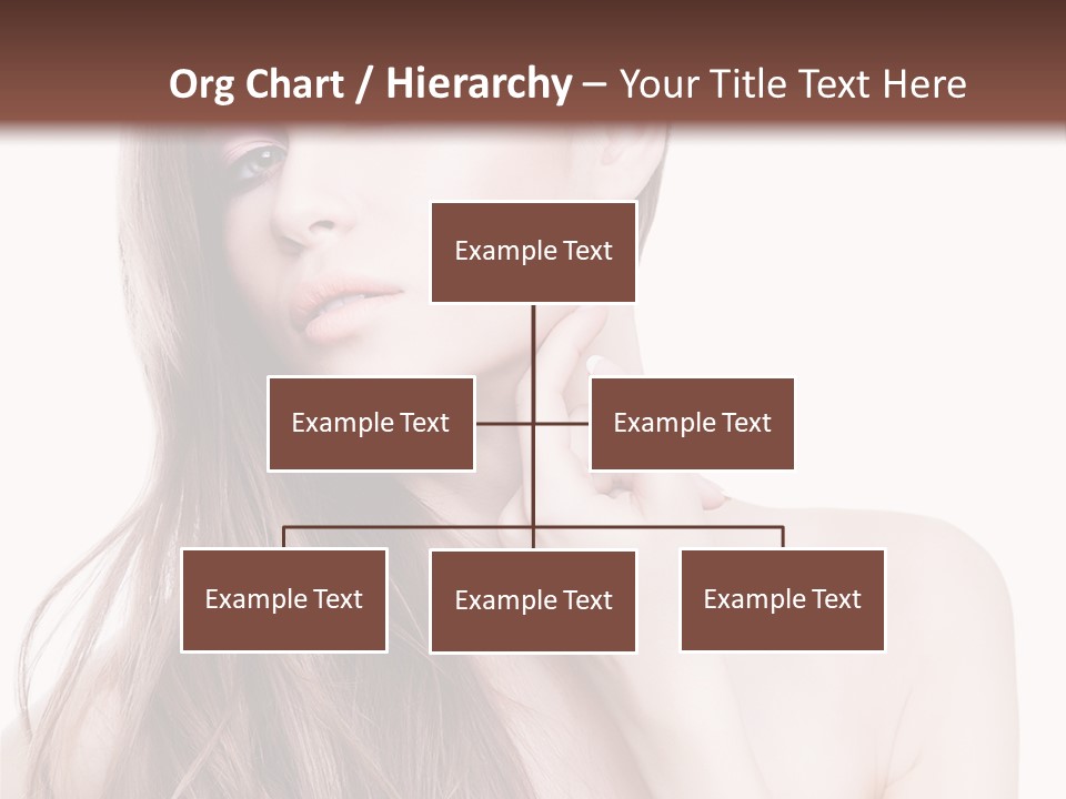 Makeup Caucasian Person PowerPoint Template