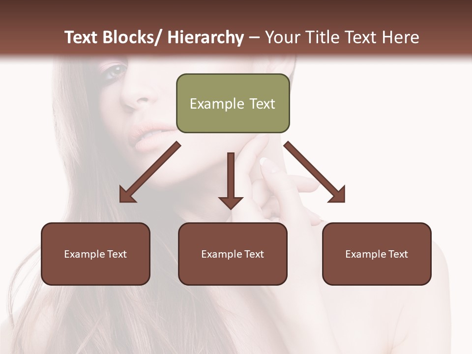 Makeup Caucasian Person PowerPoint Template