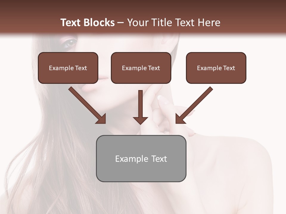 Makeup Caucasian Person PowerPoint Template