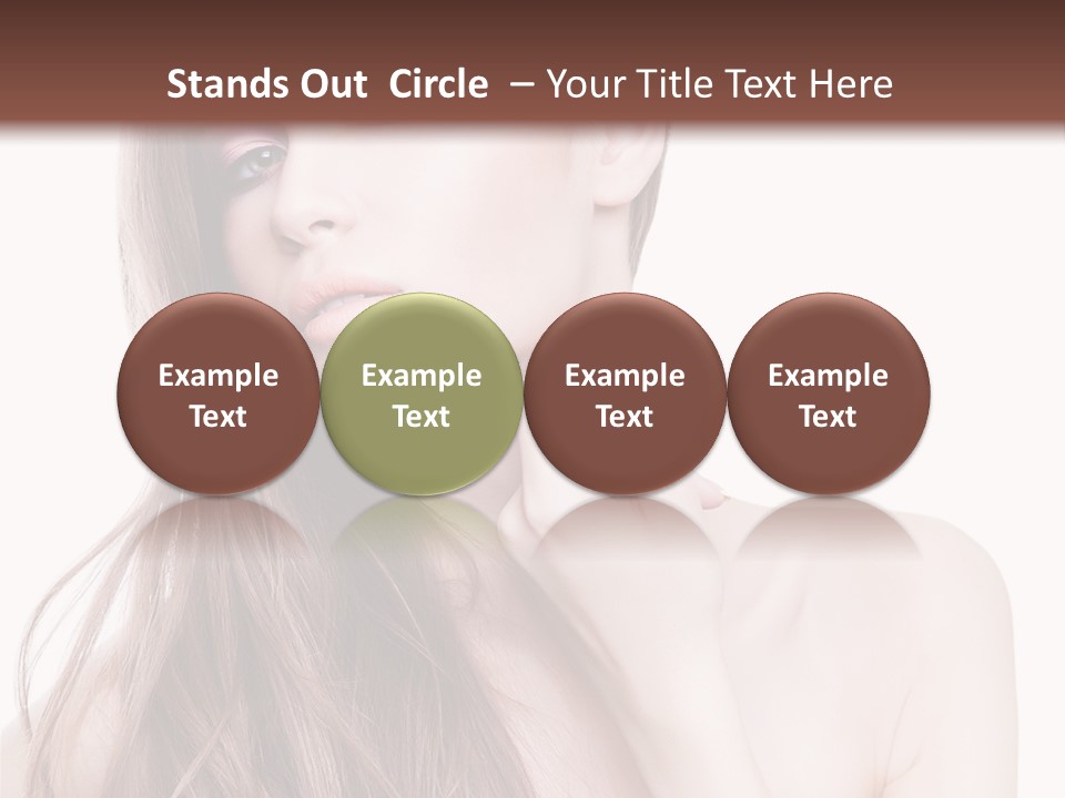 Makeup Caucasian Person PowerPoint Template