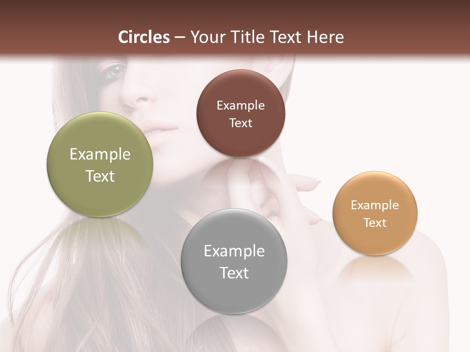 Makeup Caucasian Person PowerPoint Template