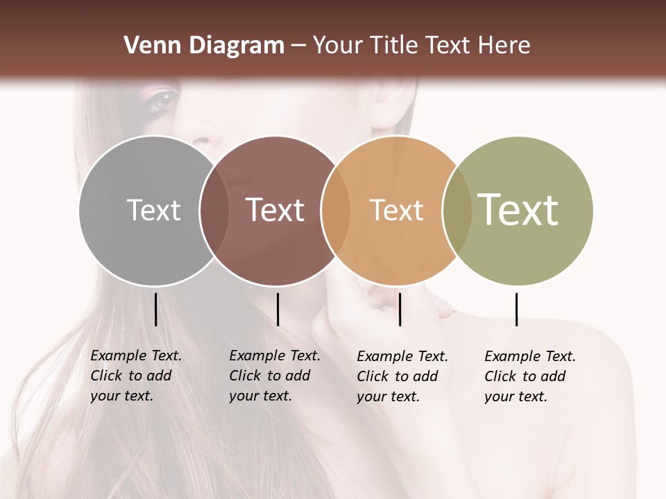 Makeup Caucasian Person PowerPoint Template