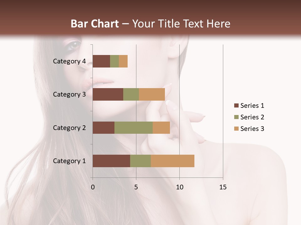 Makeup Caucasian Person PowerPoint Template