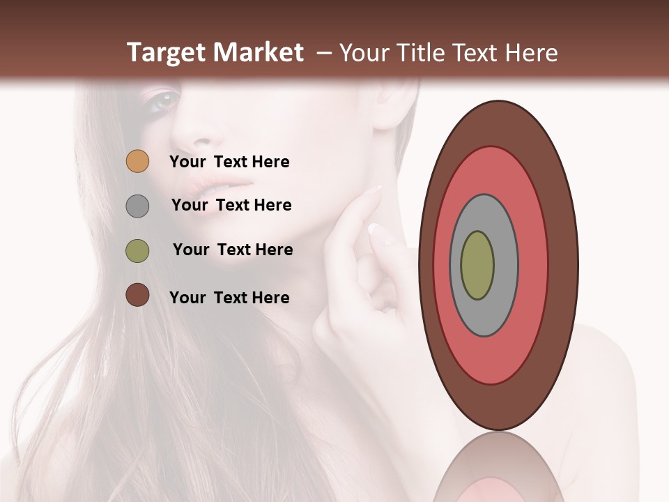 Makeup Caucasian Person PowerPoint Template