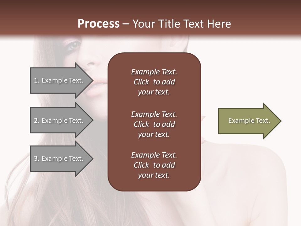 Makeup Caucasian Person PowerPoint Template