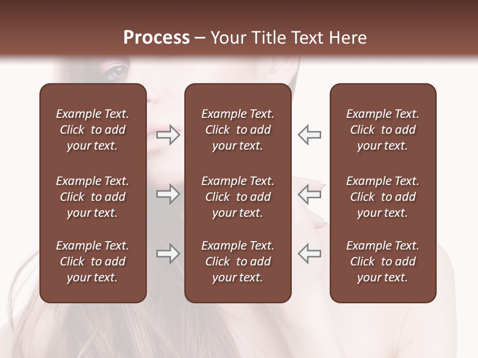 Makeup Caucasian Person PowerPoint Template