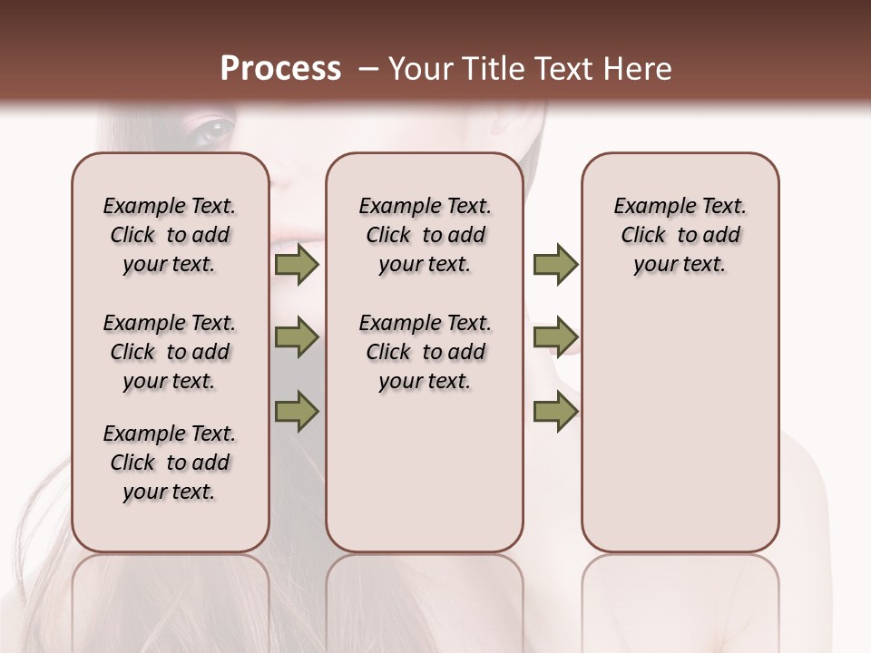 Makeup Caucasian Person PowerPoint Template