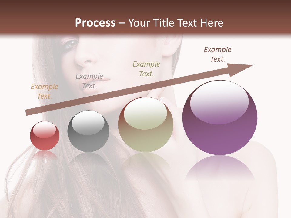 Makeup Caucasian Person PowerPoint Template