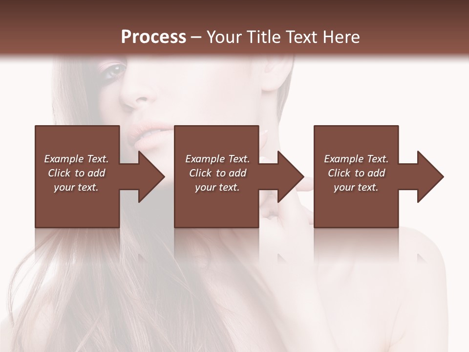 Makeup Caucasian Person PowerPoint Template