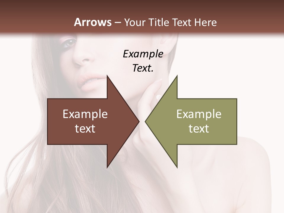 Makeup Caucasian Person PowerPoint Template