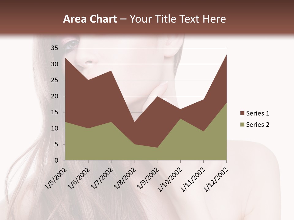Makeup Caucasian Person PowerPoint Template