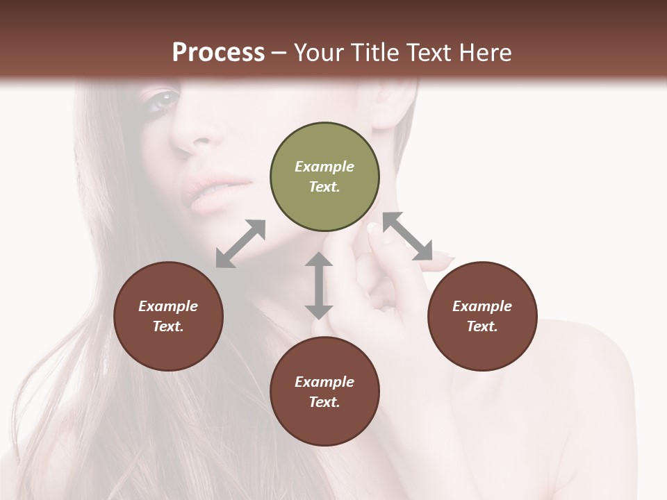 Makeup Caucasian Person PowerPoint Template