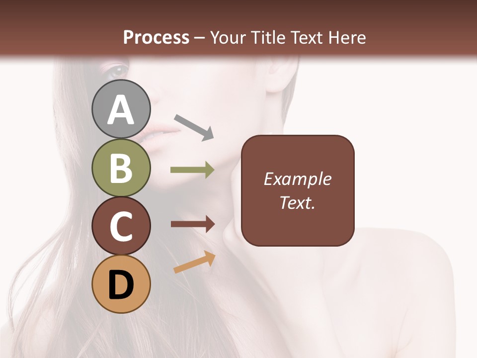 Makeup Caucasian Person PowerPoint Template