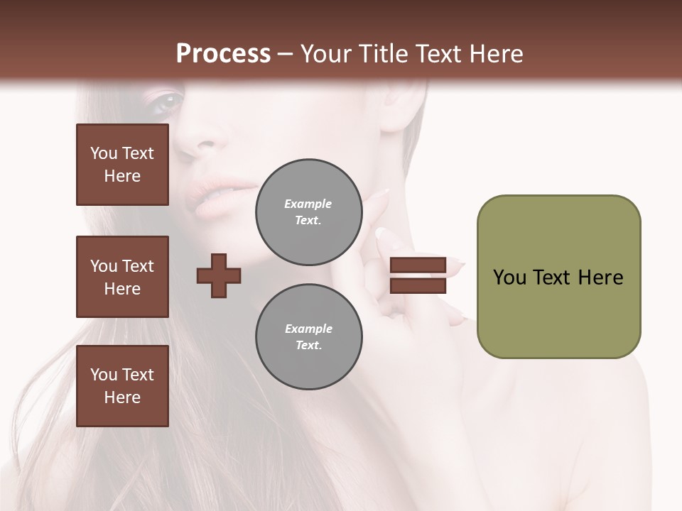 Makeup Caucasian Person PowerPoint Template