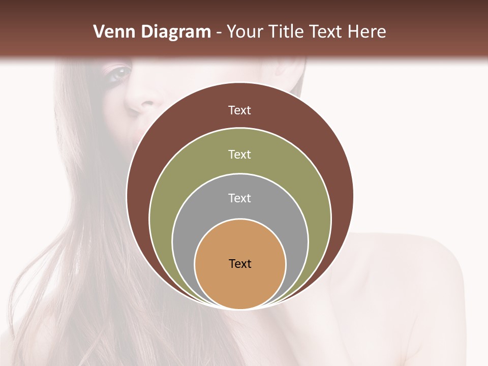 Makeup Caucasian Person PowerPoint Template