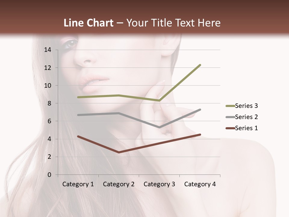 Makeup Caucasian Person PowerPoint Template