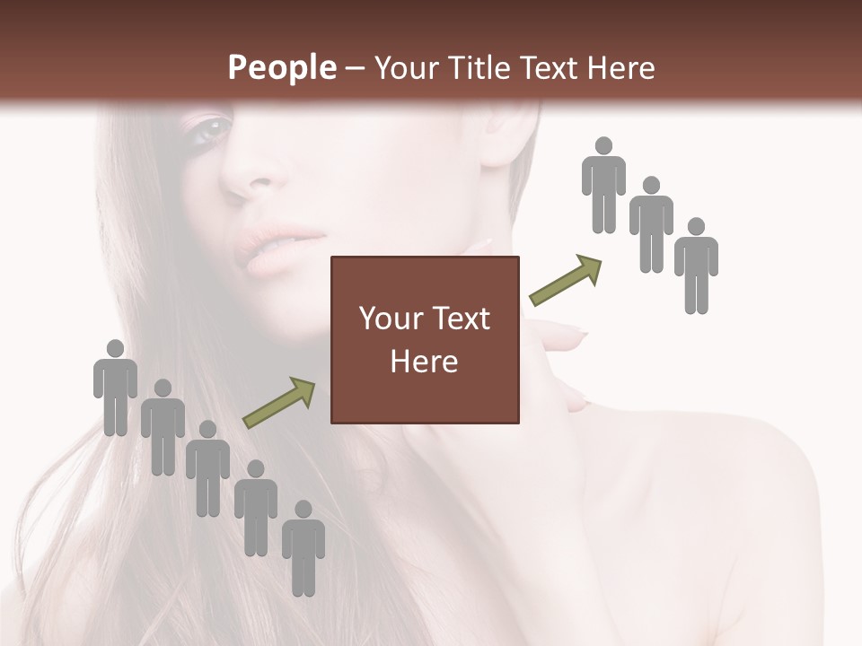 Makeup Caucasian Person PowerPoint Template