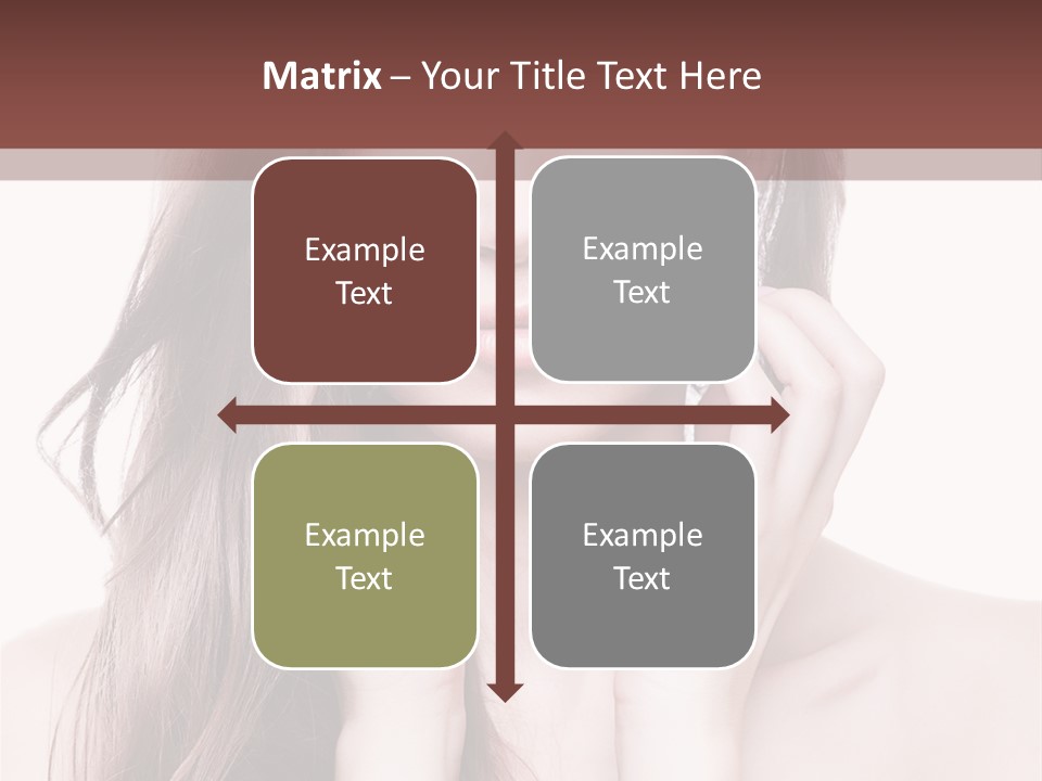 Face Beautiful Femininity PowerPoint Template