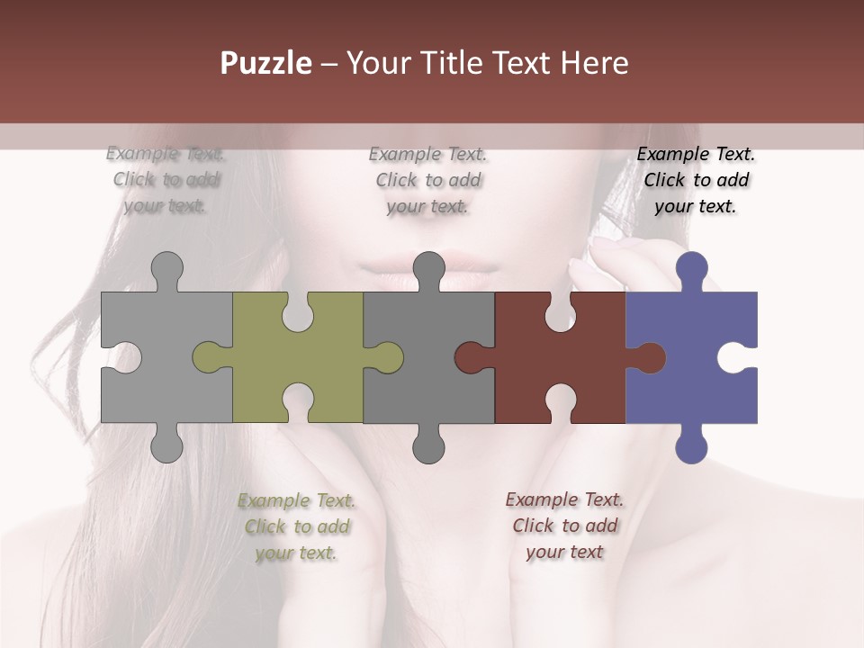 Face Beautiful Femininity PowerPoint Template