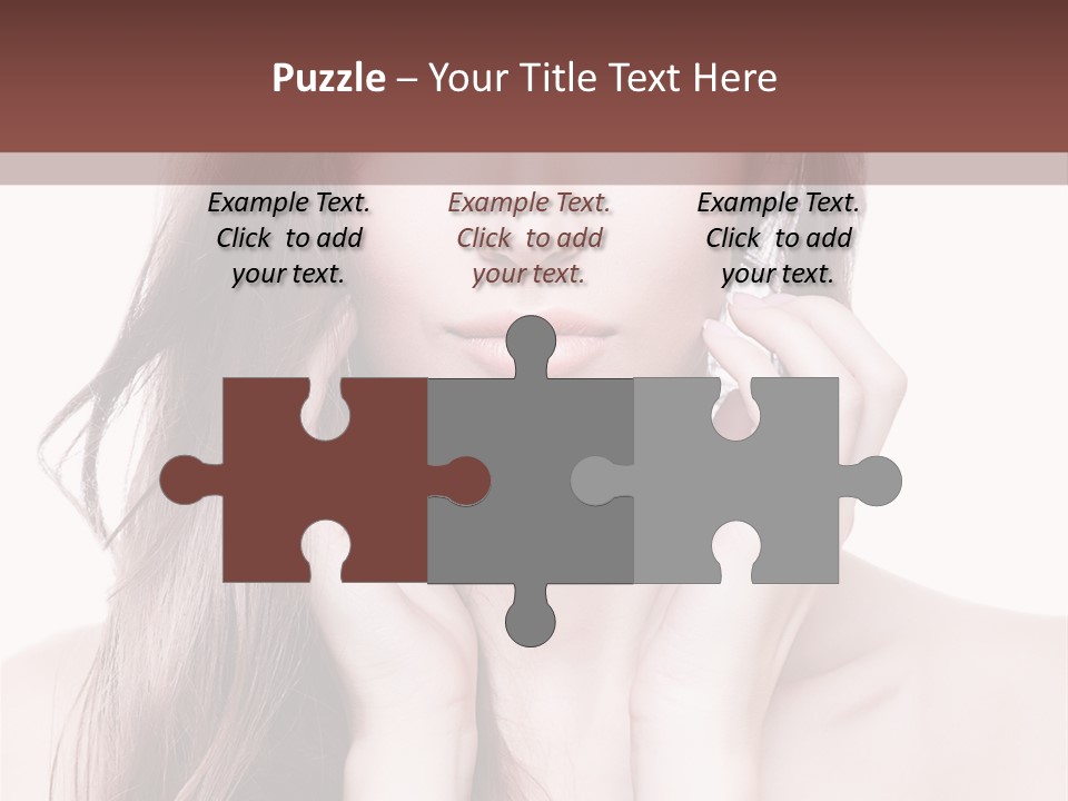 Face Beautiful Femininity PowerPoint Template